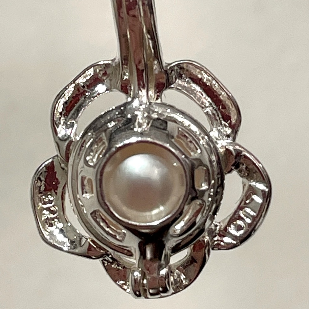 925 Sterling Silver LUC Lucas Lameth Round Culture Pearl Pendant & 18” Necklace - Picture 11 of 12